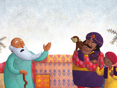 The Wise Man Speaks adobe photoshop character design children book illustration design illustration