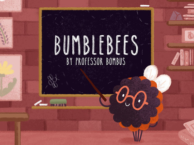 Bombus Cover activity book adobe photoshop bumblebee character design children book illustration design illustration