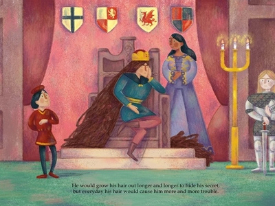 The King's Secret - throne room adobe photoshop character design children book illustration design illustration picturebook