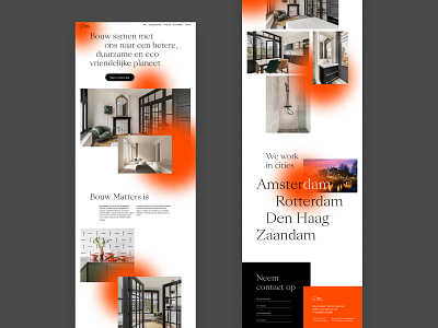 Bouw Matters — building repair and maintenance in the Netherland design desktop interface responsive design typography ui ui design ux ui website website design