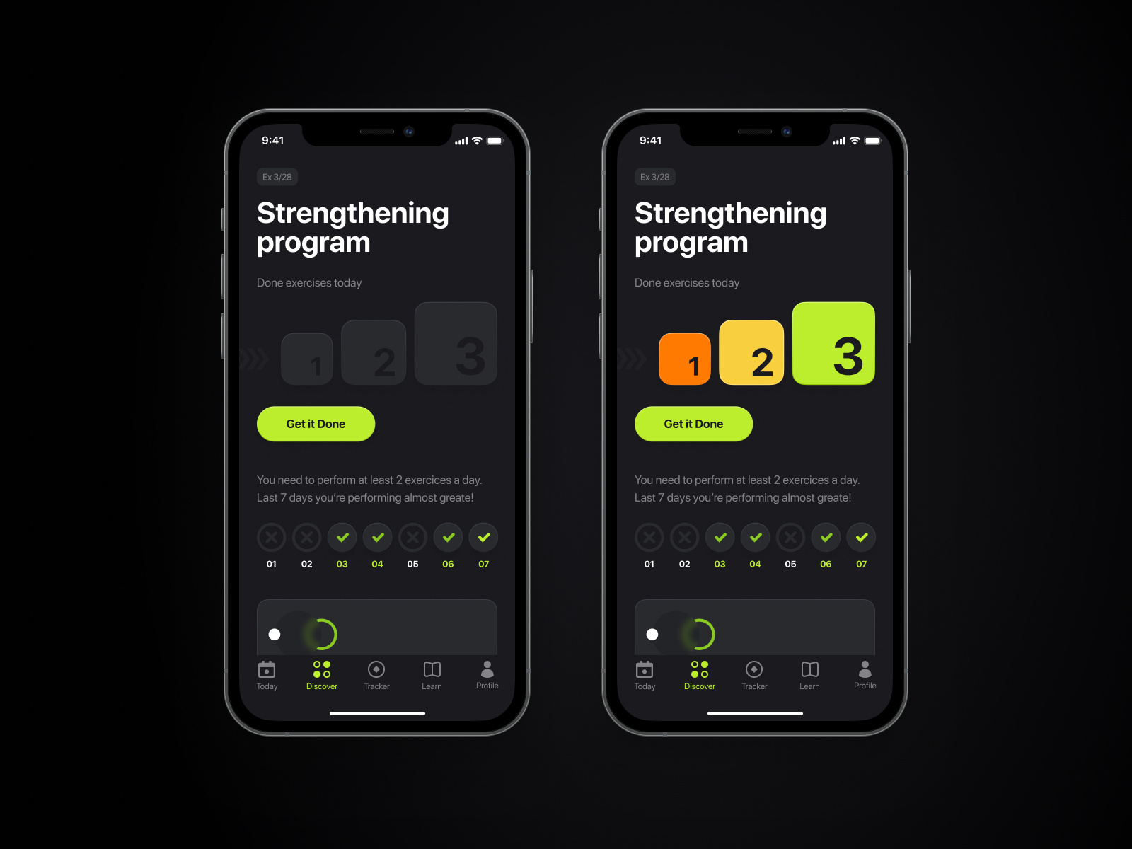 Men's health app by Mary Sauts on Dribbble