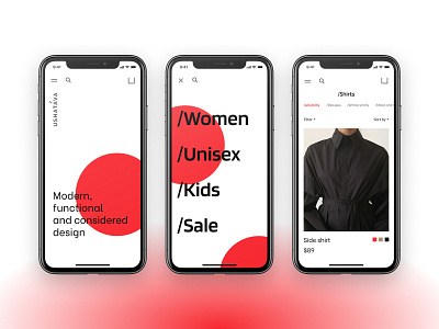 Clothing store concept app app design catalog clothing design interface mobile mobile app design responsive design store store app typography ui ui design ux ui web design website design
