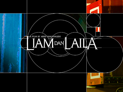 Liam dan Laila Logotype fibonacci golden ratio grid system logo logotype movie vector