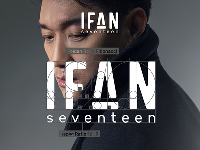 Ifan Seventeen Logo branding company fibonacci golden ratio logo logotype monogram monograph