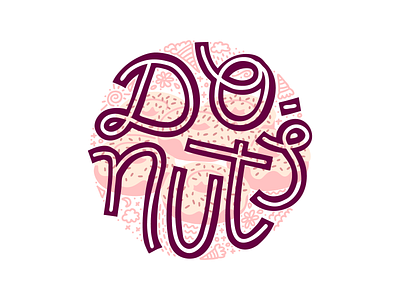 Donuts desserts donuts illustration lettering typography