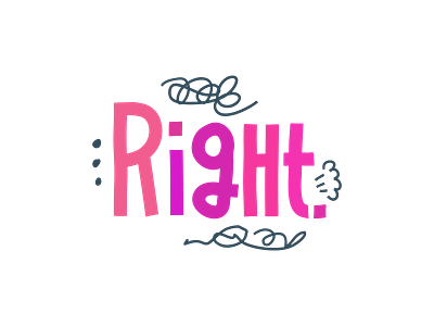 Right. angry frustration illustration lettering passive aggressive period typography