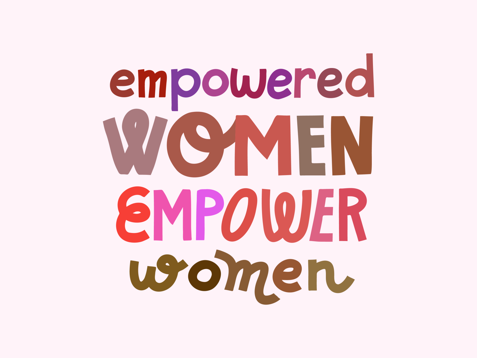 Empowered women empower women by Natalia Mikhaleva on Dribbble