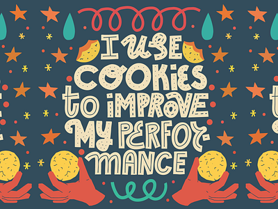 Cookie policy baking card cookies experience homemade illustration joke lettering policy popup quote typography website