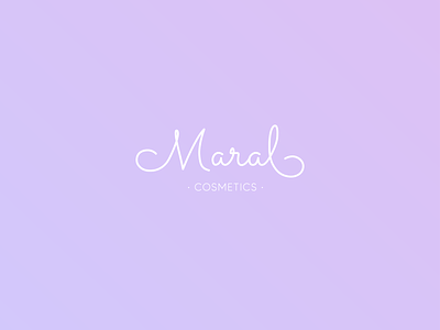 Maral Cosmetics cosmetic logo cosmetics logo logodesign logos