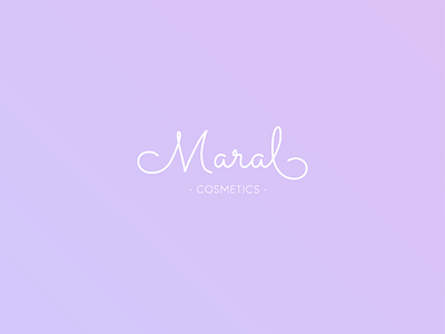 Maral Cosmetics cosmetic logo cosmetics logo logodesign logos