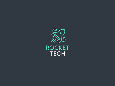 ROCKET TECH logo logodesign logos rocket logo tech logo
