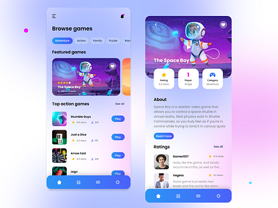 PlayShop App UI app design dribble figma game illustration ui ux