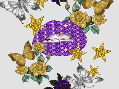 bling bling lips animation design gif gifart gold graphic israel lips middeleast motion oriental typography