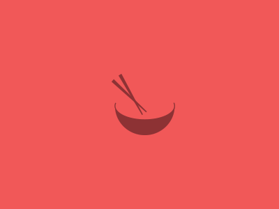 transit logo - wip asian bowl logo negative noodles rice simple space vector