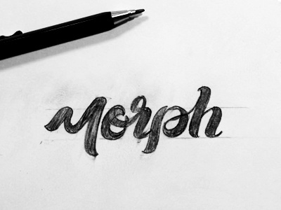 Morph custom lettering custom lettering morph script type