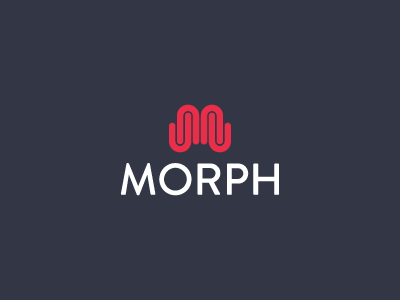 Morph music logo branding logo m morph music sound soundwaves vector waves