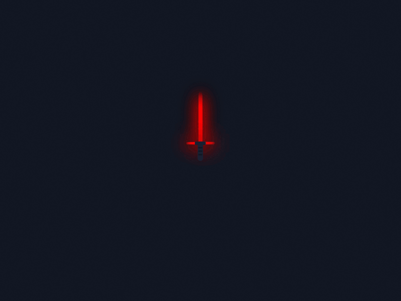 Kylo Ren Lightsaber loader animation dark side force jedi kylo ren light lightsaber loader starwars
