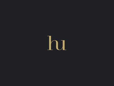 HU monogram branding hu logo monogram serif type uh vector