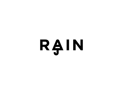 RAIN branding logo rain simple vector wordmark