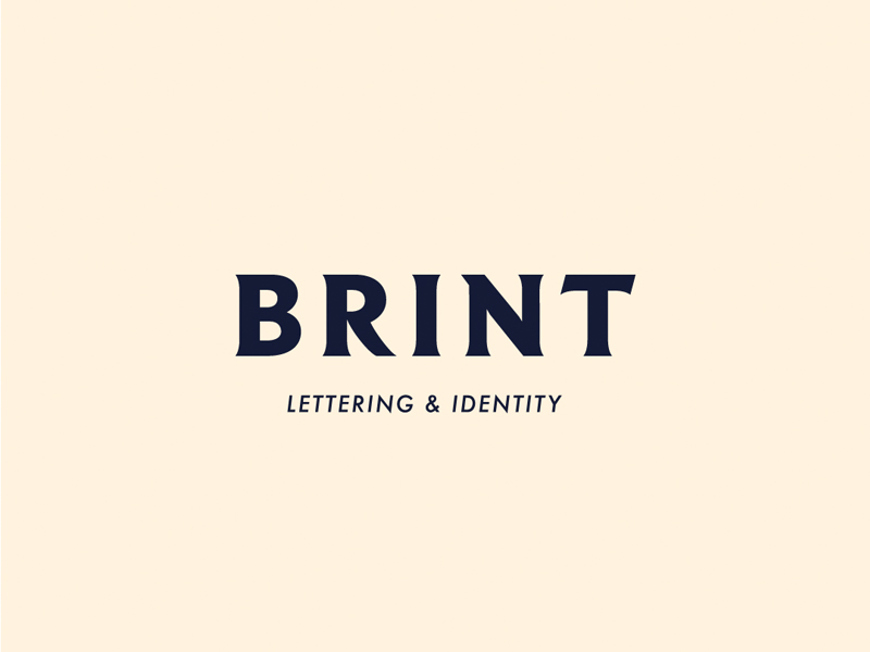 BRINT - Lettering & Identity by BRINT on Dribbble