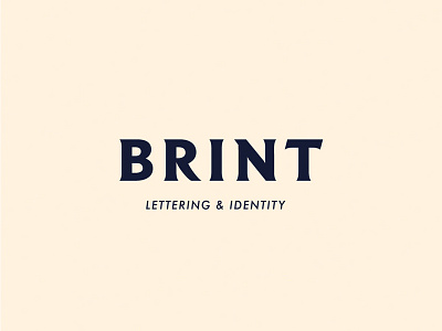 BRINT - Lettering & Identity