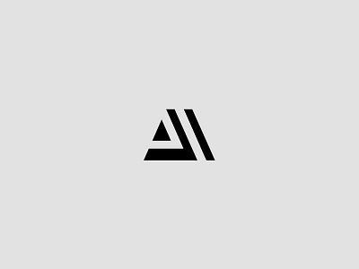 A mark a aa bold branding letter logo mark simple vector