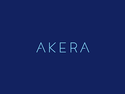 Akera logotype akera branding custom logotype simple visual identity wordmark