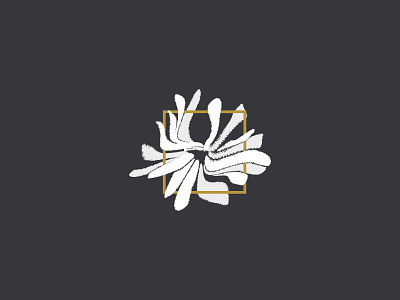 Dahlia techno flower dahlia flower logo techno