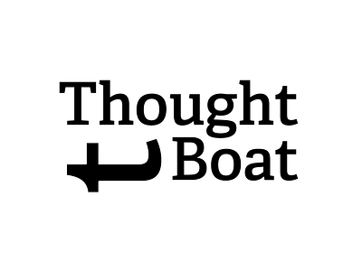 Thought Boat adelle boat canoe letterforms logo t typography