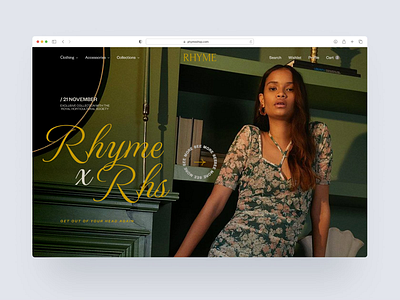 Rhyme online store animation branding buetiful case e commerce fashion online shop shop ui ux web