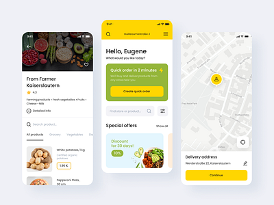 Natural Food delivery application app application delivery food store foor store