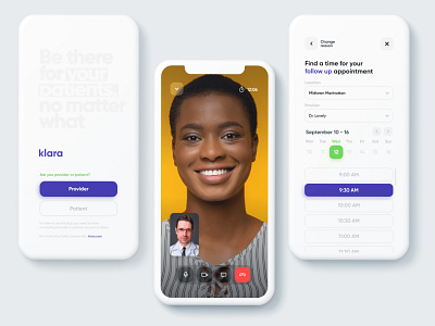 Klara Medical App redesign adobe xd app clean design dribbble best shot illustration minimal ui ux web