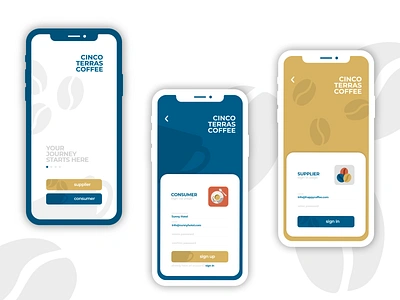 Cinco Terras Coffee adobe photoshop adobe xd design flat graphic design illustration minimal mobile app mobile app design mobile application mobile ui ui ux web
