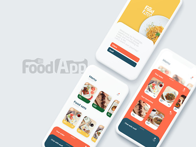 Food App adobe xd app application mobile app design mobile apps mobile design mobile ui ui ux web