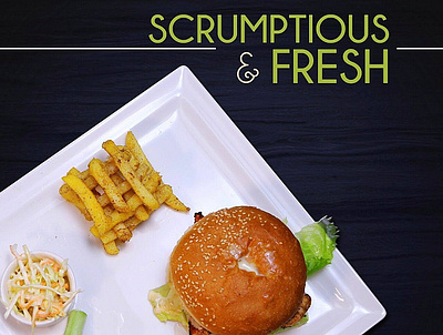 Scrumptious & Fresh Cheese Burger advertisements brand identity branding concept design facebook cover food app food photography illustrator instagram post lightroom photoshop poster product product branding product design product promotion restaurant restaurant branding restaurants