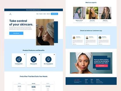 healMe - Skincare delivered to your door. design ui uidesign uiux ux uxdesign web webdesign