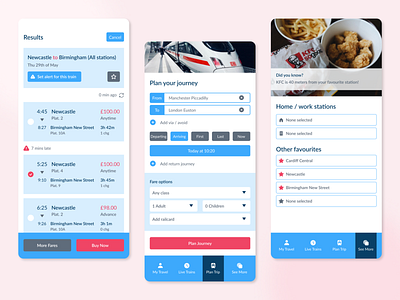 National Rail Enquiries Application Redesign