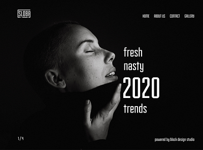 Sloba Fashion Home Page fashion typography ui uidesign uiux ux uxdesign web web design webdesign