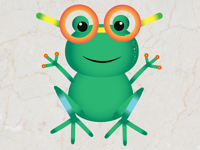 Frog cartoon character characterdesign children childrenbookillustration comic frog kdp sketch