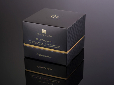 Truffle Noir Carton branding cosmetic cosmetics packaging pattern