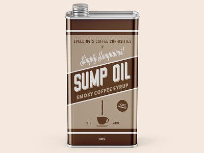 Sump Oil Coffee Syrup