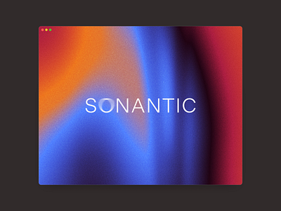 Sonantic App app branding design generative graphic design tools ui