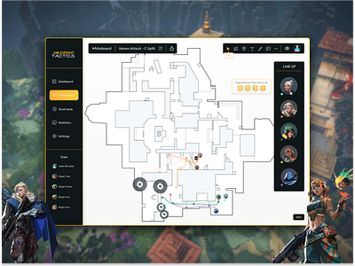 Valorant Tactics - UI Design 2020 backoffice concept design dashboard design education esport esports game game app games gaming riotgames shooter tactics team teamwork tool ui design ux design valorant