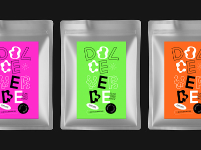 Dolce Verde — Packaging branding design disruptive food healthy packaging snack typography vegan