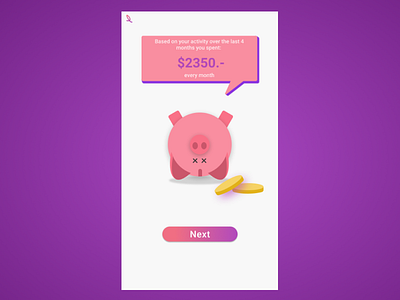 piggy bank dailyui ui ux