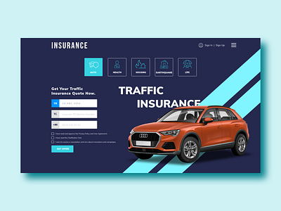 Insurance Website Design branding clean design designer graphic graphicdesign health insurance insurance company logo ui ux web web design web designer webdesign website