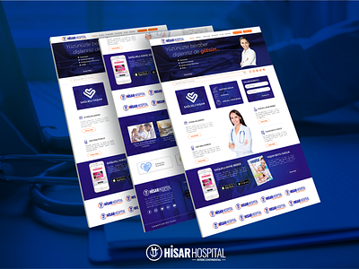 Hisar Hospital Web Site / Home Page branding design graphic design hospital ui uidesign uidesigner web webdesigner webdesing