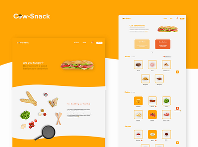 Cow-Snack food ui uidesign