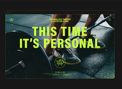 Alex Rogers Personal Training branding design graphic design logo typography ui web design