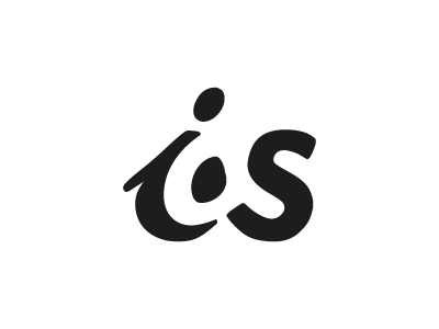 IAS monogram v1.1 arizonia font chau philomene one font logo monogram negative space